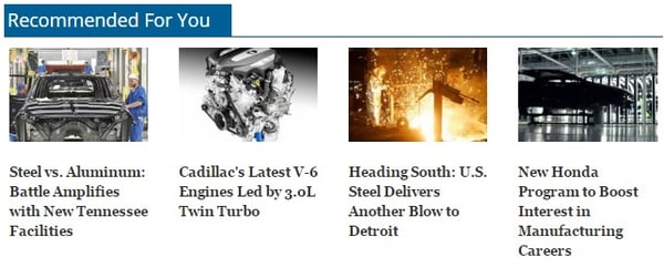 Our editorial recommendation engine suggests relevant content to engineering readers.